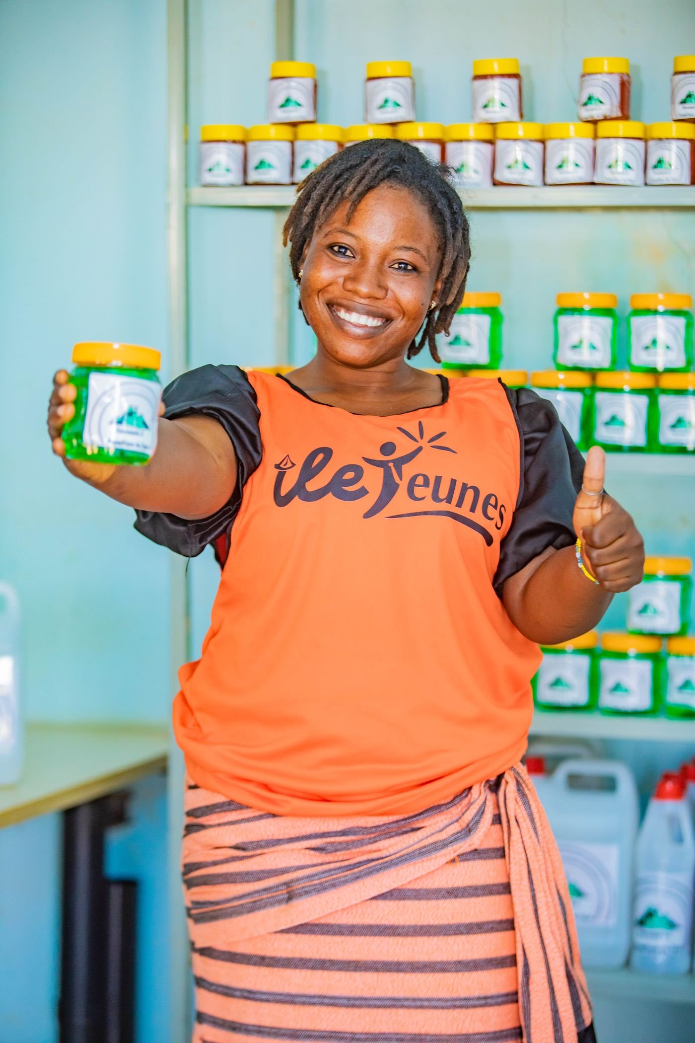 Edwige Sawadogo, entrepreneure accompagnée par ILE'Jeunes